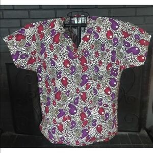 Comfy Cottons Nursing Scrub Top Women’s S